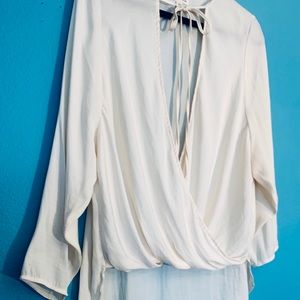 SILENCE + NOISE Anthropology drape top sz M